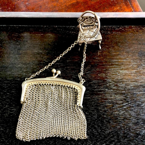 Antique Handbags - Antique French Chatelaine Purse